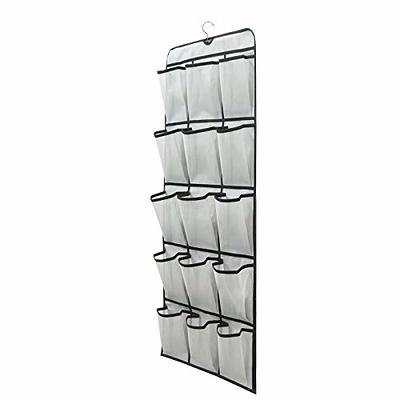 Zober 10-Shelf Hanging Shoe Organizer, Shoe Holder for Closet - 10 Mesh Pockets