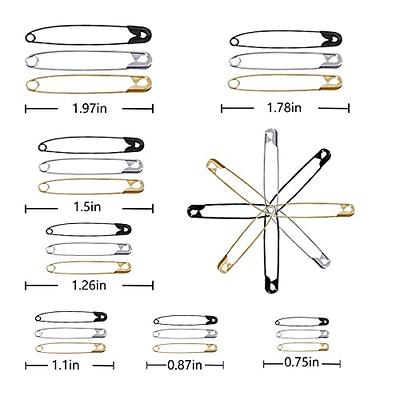  Safety Pins Assorted, 340-Pack 5 Different Sizes Large Safety  Pins Heavy Duty Safety Pin, Safety Pins for Clothes Pins, Small Safety Pins  for Sewing, Jewelry Making, Sewing and Crafts Supplies