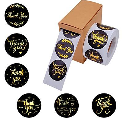 Thank You Stickers Small Business, 1.5 inch Thank You Stickers Labels for  Packaging, 500 Black Labels with 6 Gold Foil Designs in Dispenser Box,  Waterproof Packing for Small Business,Envelope Seal - Yahoo Shopping