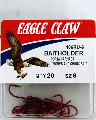 Eagle Claw Snelled Aberdeen Offset Fish Hooks, Size 6 - Yahoo Shopping