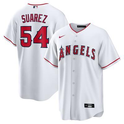 Men's Los Angeles Angels Mike Trout Nike White Home Replica Player Name  Jersey