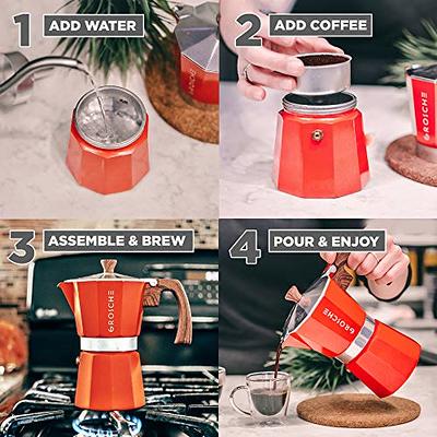 Stove Pot Espresso Cuban Moka Coffee Maker Cafetera Cubana Italiana 6 cups  NUEVO