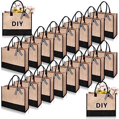 24 Pack Rose Gold Gift Bags with Handles, Large Non-Woven Reusable Grocery  Tote Bags (13.8 x 11.8 x 4.72 In)