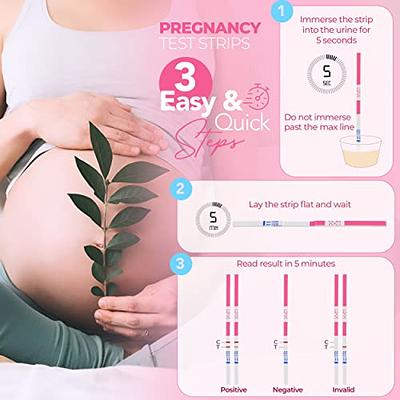  MomMed Ovulation Test Strips, Ovulation and Pregnancy Tests  (LH50-HCG20), Includes 50 Ovulation Tests and 20 Pregnancy Tests with 70  Urine Cups, Accurately Track Ovulation and Detect Early Pregnancy : Health  & Household