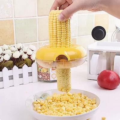 2Pcs Stainless Steel Corn Cob Peelers One-Step Cob Kerneler