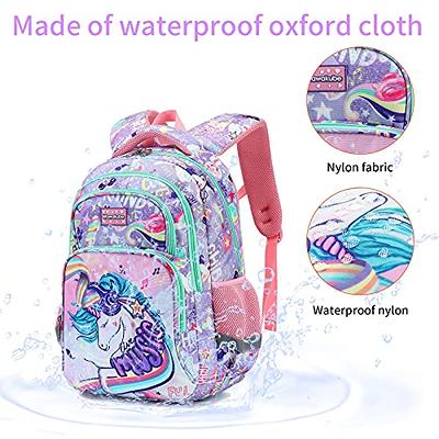 Unicorn Kids School Bag Backpack With Lunchbox And Pencil Case For