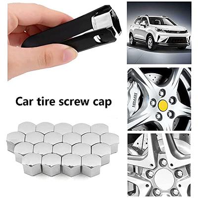 20pcs Universal 19mm Wheel Nut Covers Lug Nut Caps Screw Protector