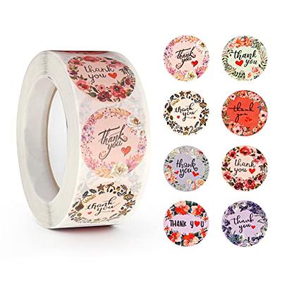 3000pcs Thank You Stickers, Evatage 6 Rolls 1 Inch Thank You Label Stickers  for Small Business with 6 Design, Small Business Supplies for Packaging,  Envelopes, Gift Wraps and Crafts