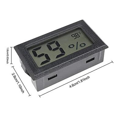 Mini Digital LCD Temperature Humidity Meter Clock Indoor