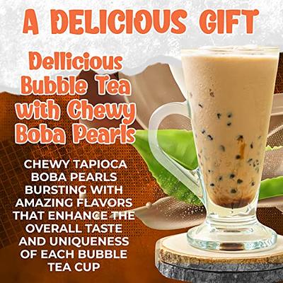 Fruity Flavours Bubble Tea Kit with Instant Tapioca Pearls (8 drinks)