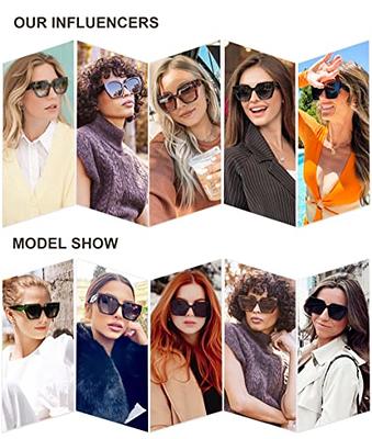  SOJOS Trendy Aviator Sunglasses Womens Oversized Retro