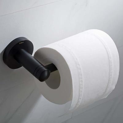 Franklin Brass Maxted Matte Black Wall Mount Euro Toilet Paper Holder in  the Toilet Paper Holders department at