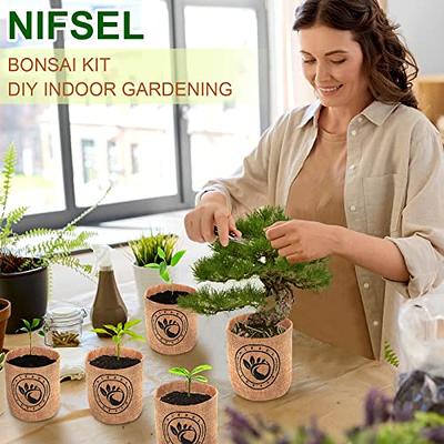 Bonsai Tree kit -NIFSEL Bonsai Growing Kit - Complete Starter kit, 5 Types  of Trees - Culture Medium, Plant Marker, Burlap Pots - Indoor Garden  Gardening - Unique Garden Gift, Housewarming Present - Yahoo Shopping