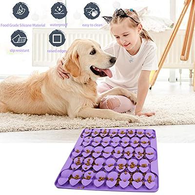 Hiyibo 17''x11''Lick Mat for Dogs,4 in 1 Dog Slow Feeder Mat,Slow Feeder  Dog Bowls,No Spilling Silicone Mat with Suction Cups,Slow Down Eating for  Small,Medium and Large Breed Size Dogs Cat(Pink) - Yahoo