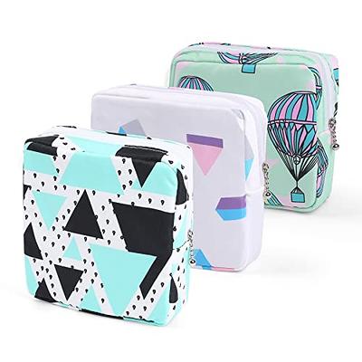 Sanitary Napkin Storage Bag Apricot Tampon Pocket Sanitary Napkin Organizer  Mini Purse Holder For Girls Travel Geometric Stitching Small Portable Larg  | Fruugo BH