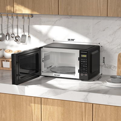 Black+Decker 900 Watt 0.9 Cubic Feet Counter Microwave Oven, Stainless  Steel 