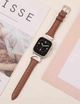 Black Leather Apple Watch Band 40mm 41mm 44mm 45mm 49mm Ultra, Women Apple  Watch Strap, Slim Apple Watch Bracelet, Iwatch Band 