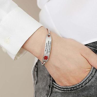 Divoti Rope Stainless Steel Medical Alert Replacement Bracelet