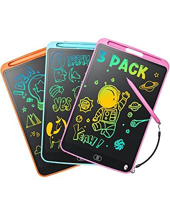 LCD Writing Tablet Doodle Board, Colorful Drawing Pad, Electronic Drawing  Tablet, Drawing Pads,Travel Gifts for Kids Ages 3 4 5 6 7 8 Year Old Girls  Boys (10.5 inch, Pink&Pink) 