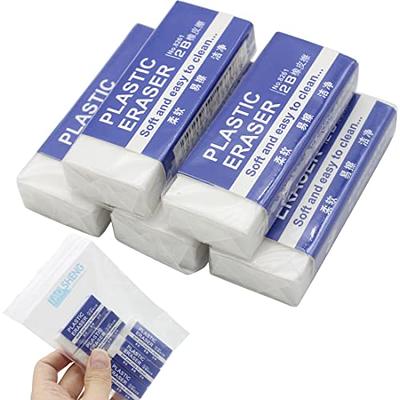  YEEKORO 9 Pack Pencil Erasers White Large Soft Art Erasers  with Storage Box for School Office Writing Drawing : Office Products