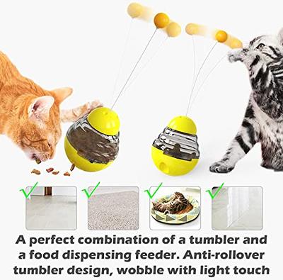 Cat Treat Puzzle, Cat Treat Dispenser Toy Cat Treat Toy, Tumbler  Interactive Ball Cat Puzzle Feeder, Cat Food Puzzle Cat Food Ball Cat  Snacks