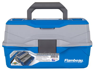 Flambeau Outdoors, 6382TB Classic Two Tray Fishing Tackle Box, Blue,  Plastic, 14 inches long - Yahoo Shopping