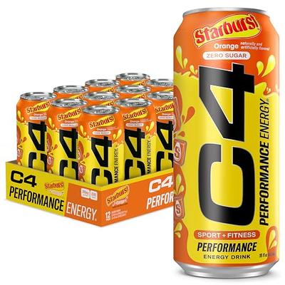 C4 Energy Drink Frozen Bombsicle Pre Workout Performance Drink 12oz (Pack  of 12)