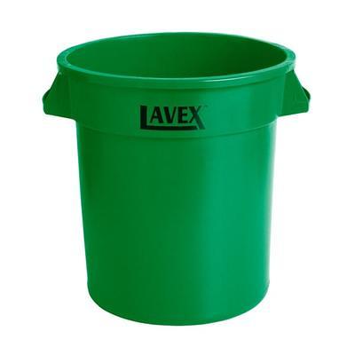 Lavex 20 Gallon Black Round Commercial Trash Can / Ingredient Bin