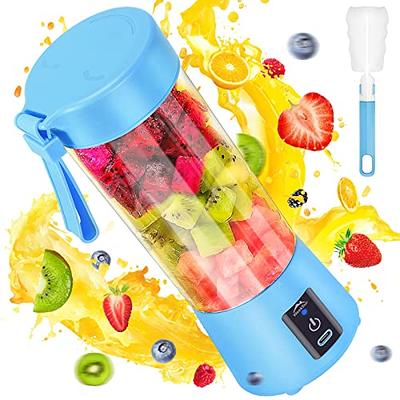  Portable Juicer Blender, 350ml 6-Blades Mini Blender with  Straw, Electric Juicer Bucket Portable Mixer for Shakes & Smoothies: Home &  Kitchen