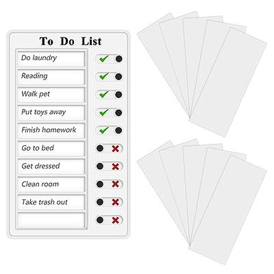 3 Pcs to Do List Checklist Board, BetterJonny Chore Chart for Adults Daily  Schedule for Kids Chore Chart Memo Checklist Board Detachable Reusable