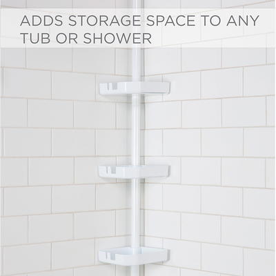 Bath Bliss 2-Way Convertible Shower Caddy in Grey 27190-GREY - The