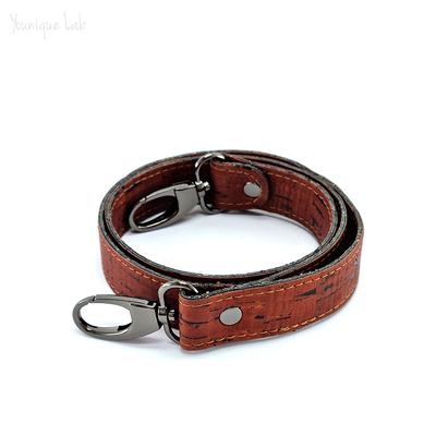 Classic NICKEL Chain Bag Strap with Leather Weaved Through - Choice of  Leather, Length & Hooks