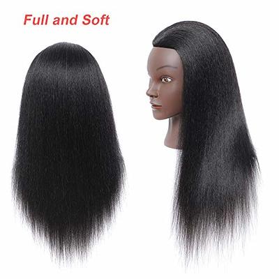 Mannequin Head 100% Real Hair Training Head Hairdresser