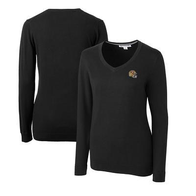 Women's Cutter & Buck Black San Francisco 49ers Helmet Logo Lakemont  Tri-Blend V-Neck Pullover Sweater - Yahoo Shopping