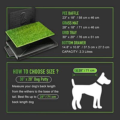 Dog Grass Pad With Tray, Artificial Grass Mats Washable Grass Pee Pads For  Dogs, Pet Toilet Potty Tray For Puppy & Small Pet, Dogs Turf Potty Training