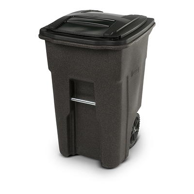 Toter Trash Can Brownstone with Wheels and Lid, 48 Gallon - Yahoo Shopping