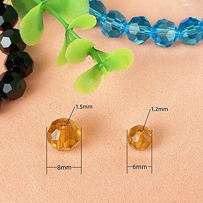Lake Blue Crystal Beads Faceted Glass Beads For Diy Bracelet - Temu