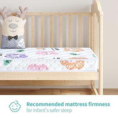 wOod-it Crib & Toddler Mattress, Dual Sided Baby Mattress Memory Foam,  Non-Toxic with Machine Washable and Removable Fabric Cover for Infant 