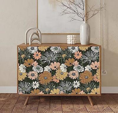 Akywall Vintage Green Floral Wallpaper Peel and Stick Textured Boho Flower  Contact Paper Retro Self Adhesive Removable Vinyl Roll Daisy Leaf Mural  Forest Green/Brown/White 17.3 x 78.7in - Yahoo Shopping