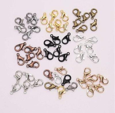 1 or 3 Gold, Silver, Black, Bronze Keychain, Carabiner Spring