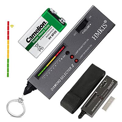 Diamond Tester High Accuracy Portable Gem Tester Jeweler Test Tool with LED  Indicator (Battery not included) 