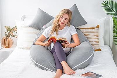  Oternal Pregnancy Pillow for Pregnant Women,Soft Pregnancy Body  Pillow,Support for Back, Hips, Legs,Maternity Pillow with Detachable and  Adjustable Pillow Cover : Baby