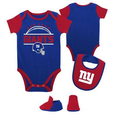 Newborn & Infant Royal/Heathered Gray New York Giants Born To Win Two-Pack  Long Sleeve Bodysuit Set