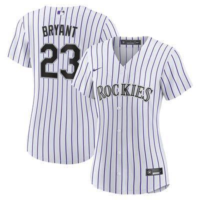 Men's Nike Charlie Blackmon White/Forest Green Colorado Rockies City Connect Replica Player Jersey, S