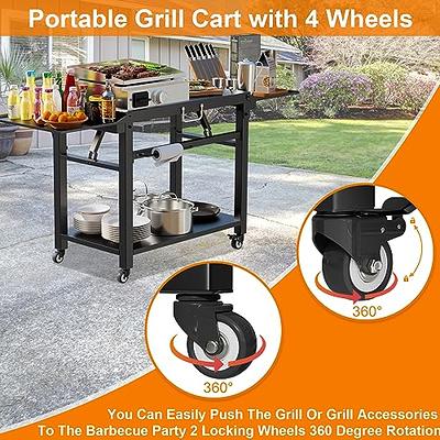 Americana Electric Cart Grill with Side Tables