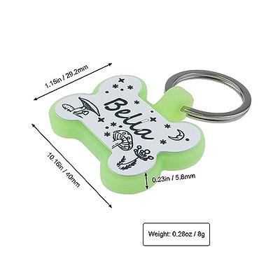 Dog Tags Engraved for Pets - YEHANTI Personalized Dog Tags with Lovely  Icons, Durable Stainless Steel Pet ID Tags for Small Large Dogs Cats,  Custom