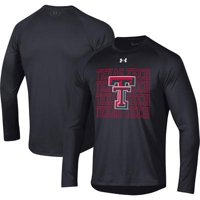 Women's Under Armour Black Texas Tech Red Raiders All Day Fleece Raglan Pullover  Sweatshirt