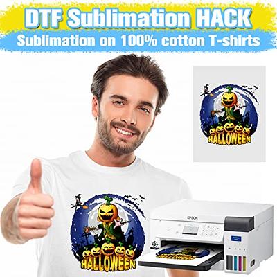 Yamation DTF Transfer Film and Powder for DTF Sublimation Printer, 8.3×11.7  inch 50 Sheets DTF PET Film Sheets and 16oz White Hot Melt Adhesive Direct  to Film for T-Shirt - Yahoo Shopping