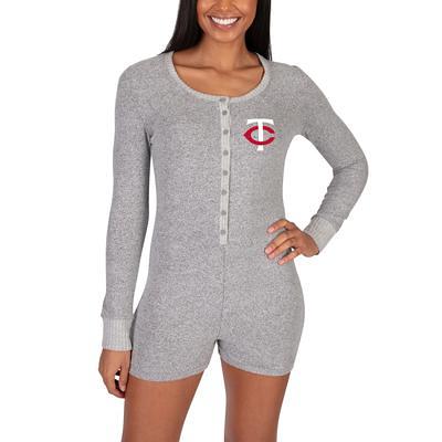 Women's Concepts Sport Gray Minnesota Twins Venture Sweater Romper - Yahoo  Shopping