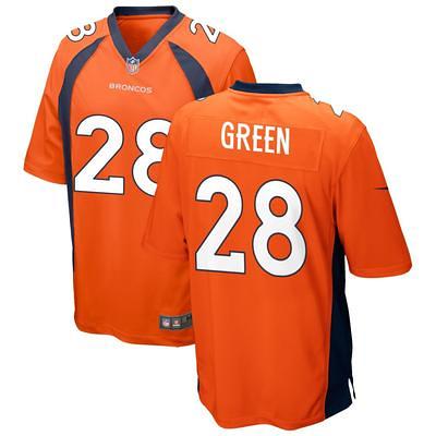 Men's Nike Russell Wilson Orange Denver Broncos Alternate Game Jersey Size: Small